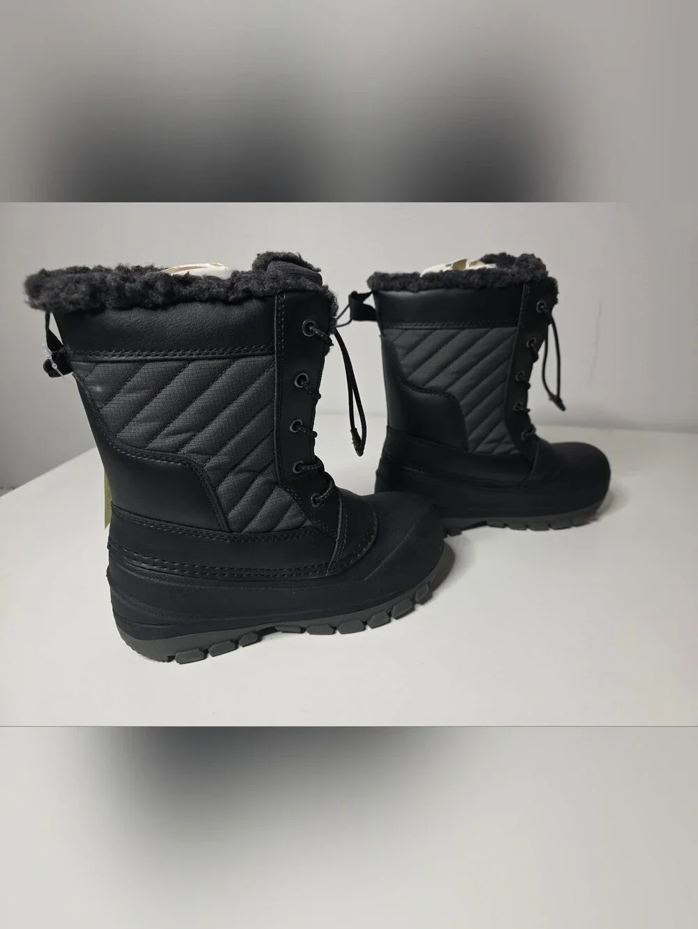 NWT All In Motion Boys Size 13 Black Skylar Waterproof Boots